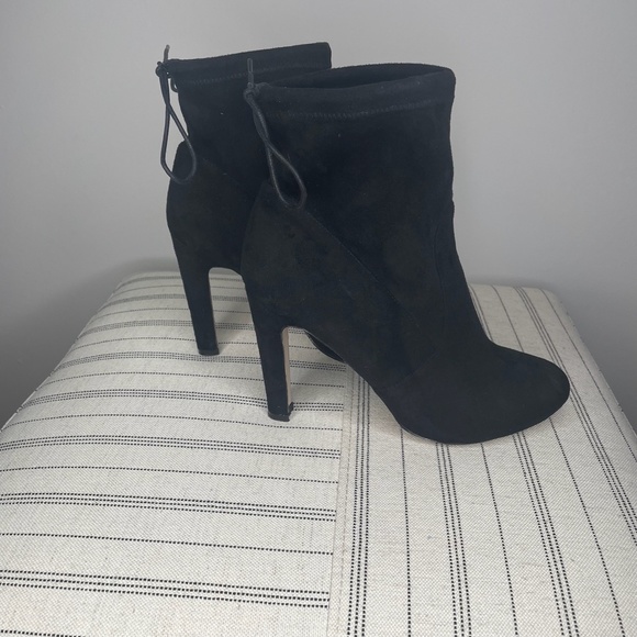 Glamourous- Black Heeled Booties
